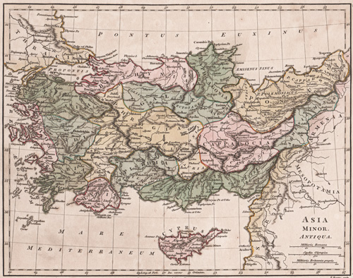 Asia Minor Antiqua 1808 map